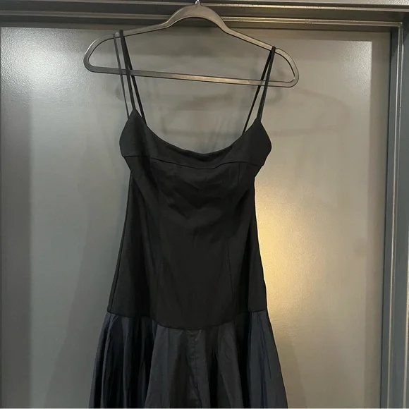 fitted lace wedding dress Marianna Burnout V-Neck Mini Dress in navy burnout main image 0